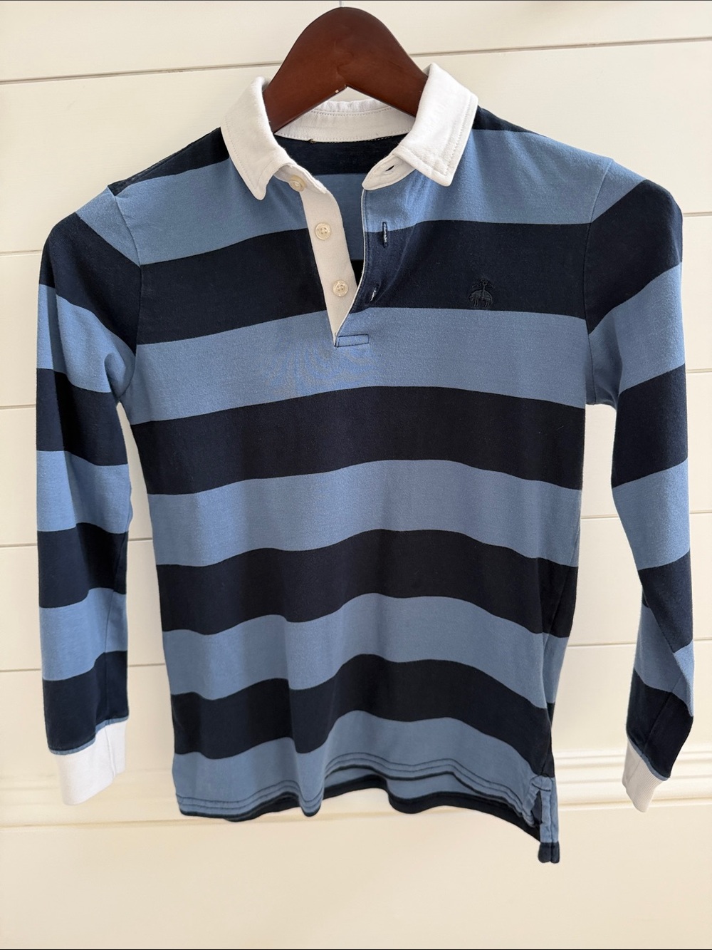 Brooks Brothers long sleeve striped Boys polo shirt, Size 10Y. - Picture 6 of 11
